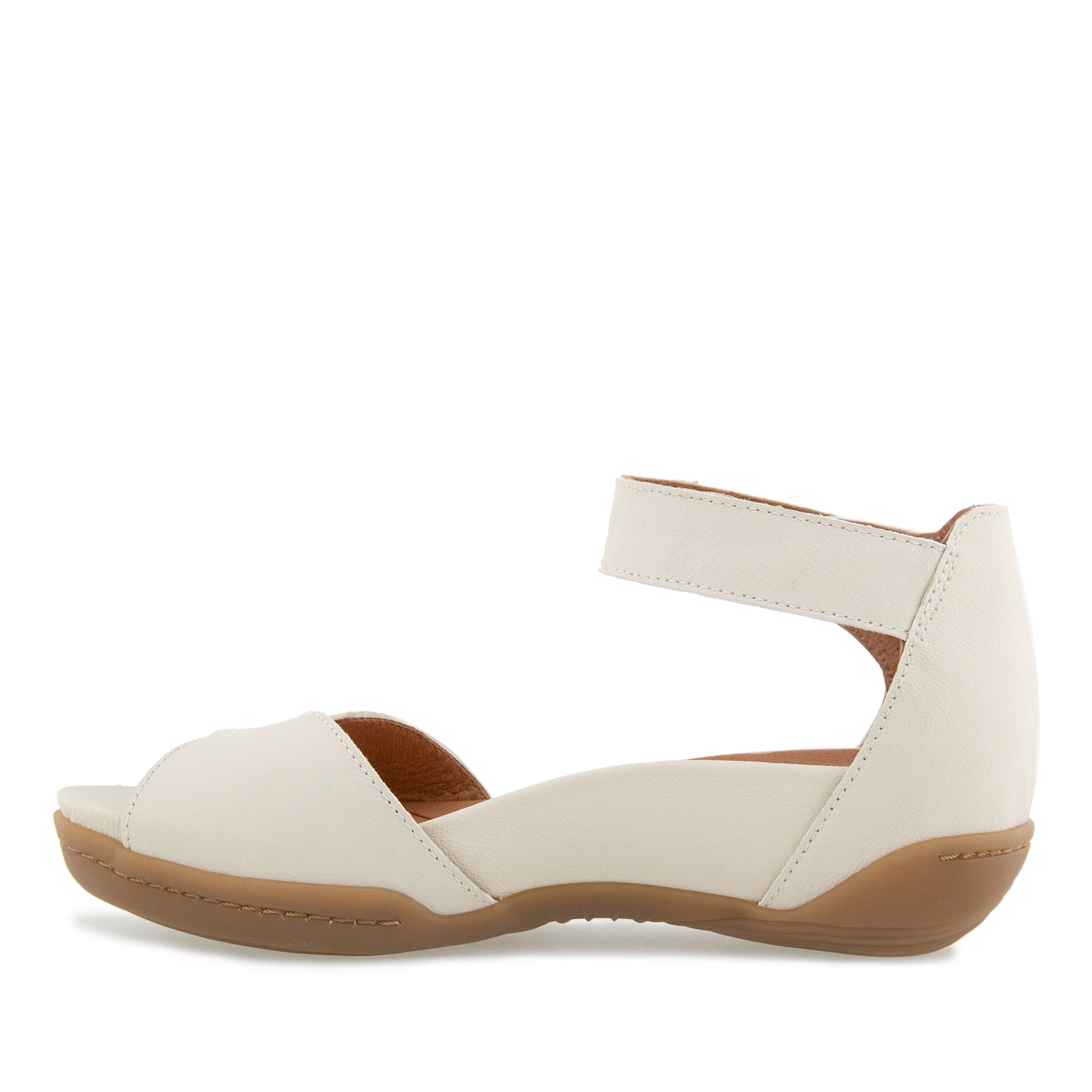 Missy Casual Flat Sandal, LATTE, alternate image number 3