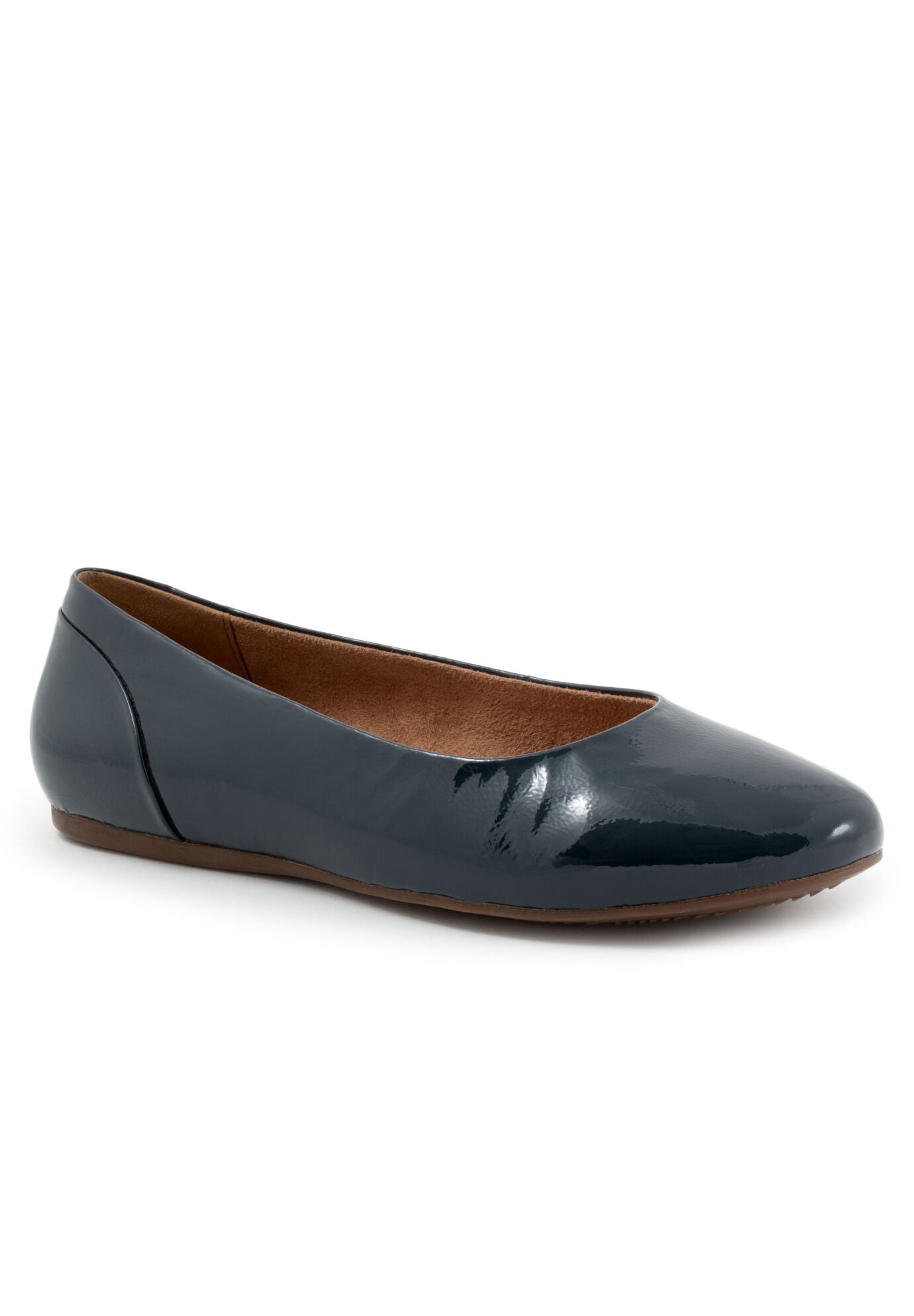 Shiraz Flat, NAVY PATENT, hi-res image number 0