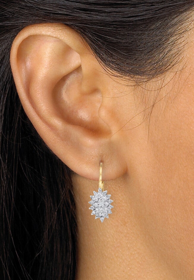 Gold Plated Genuine Diamond Jewelry Set, , alternate image number 4