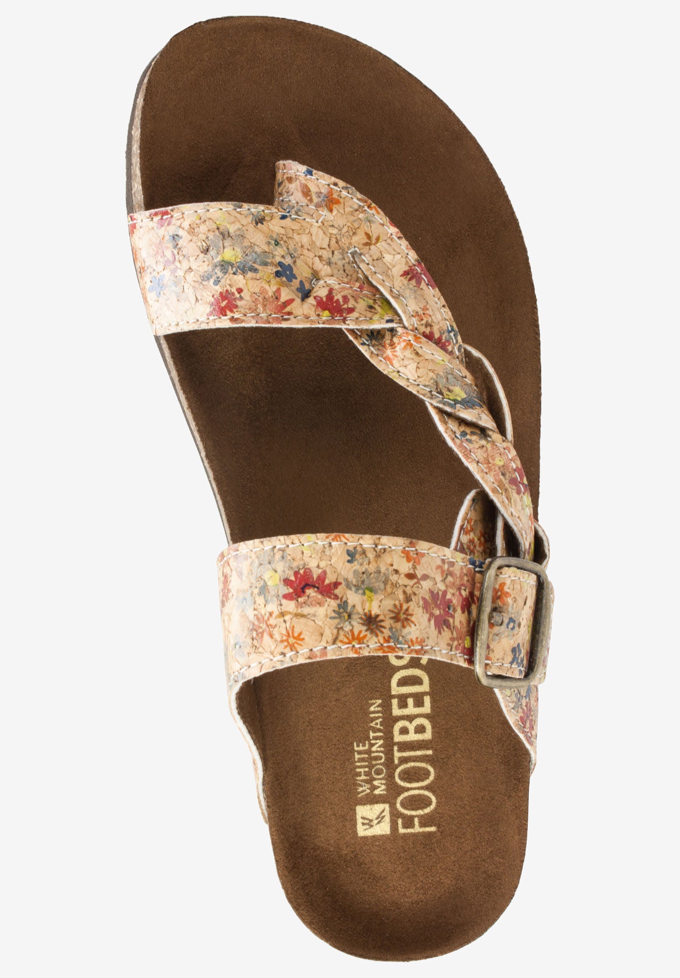white mountain glitter sandals