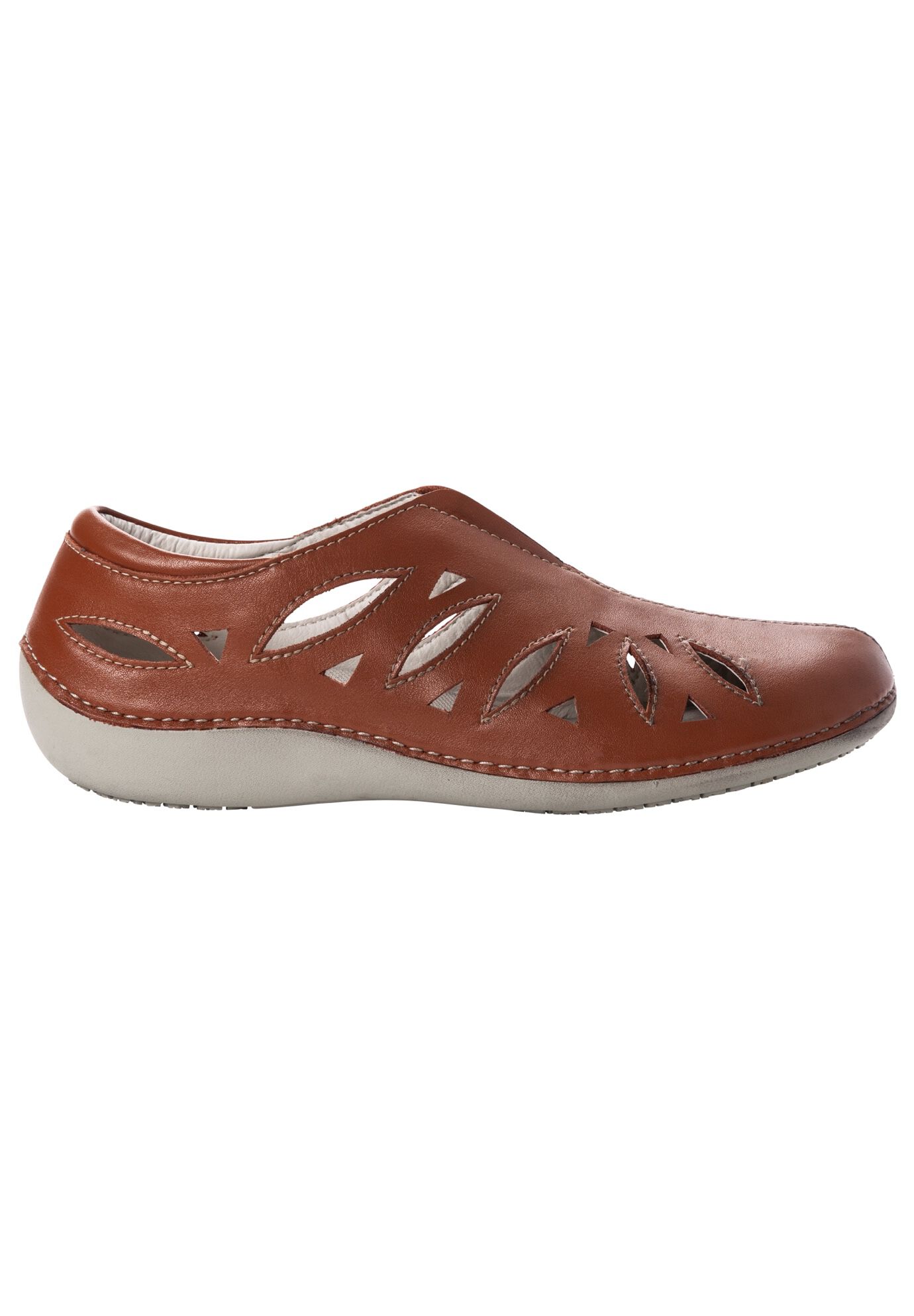Cami Leather Slip-on | Woman Within
