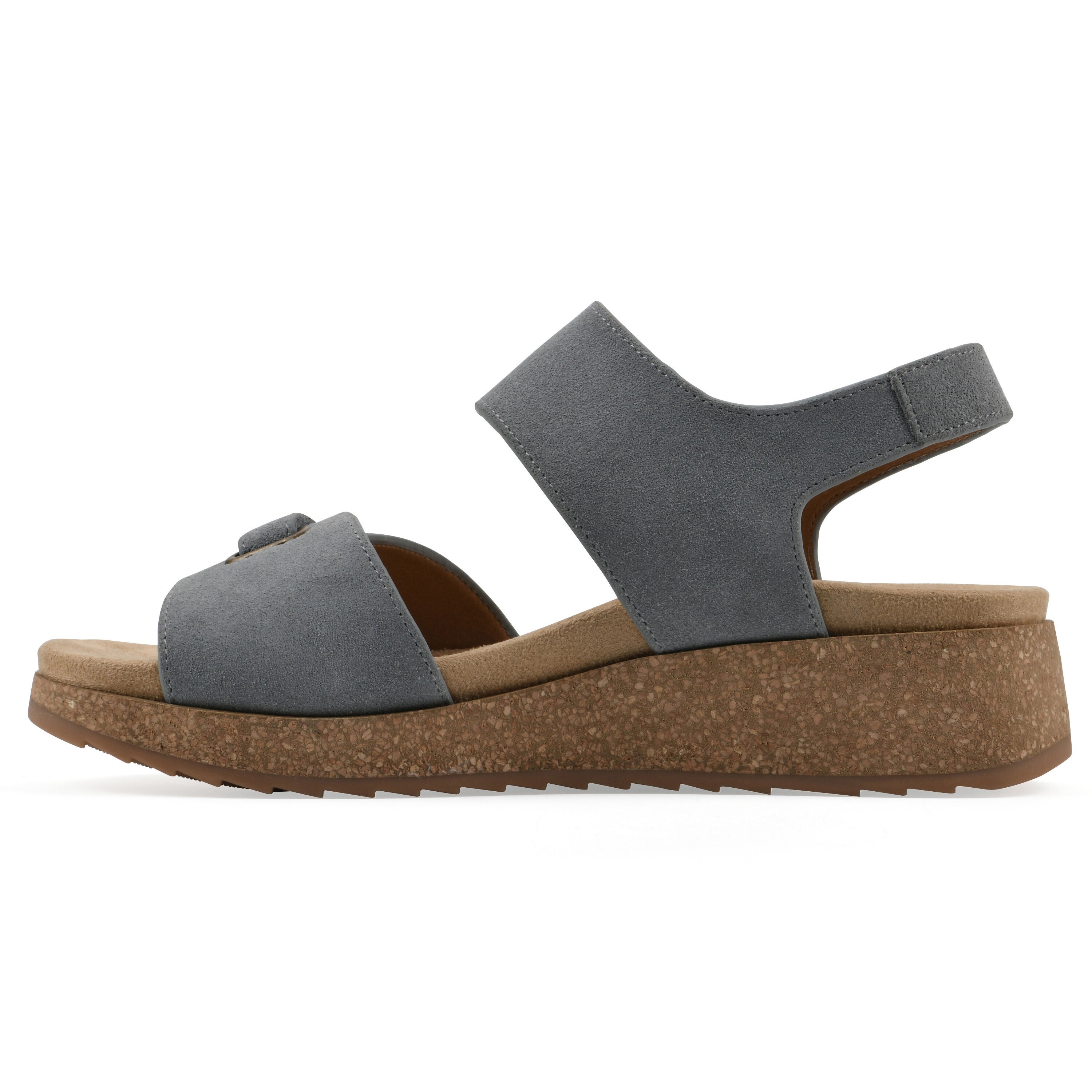Gelato Wedge Sandal, BLUE SUEDE, alternate image number 3