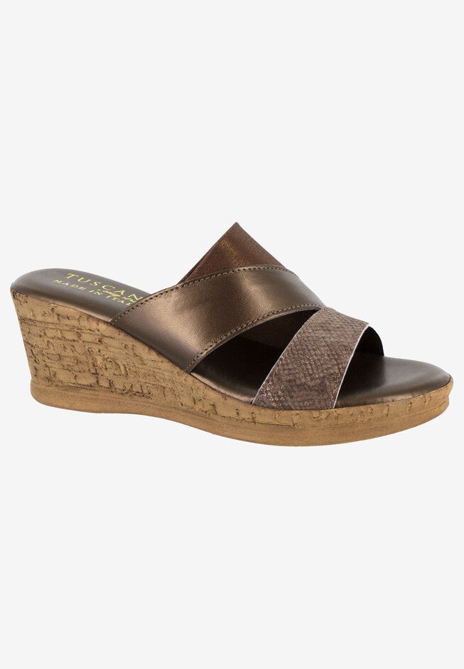 Camari Tuscany Wedge by Easy Street®, BRONZE, hi-res image number null