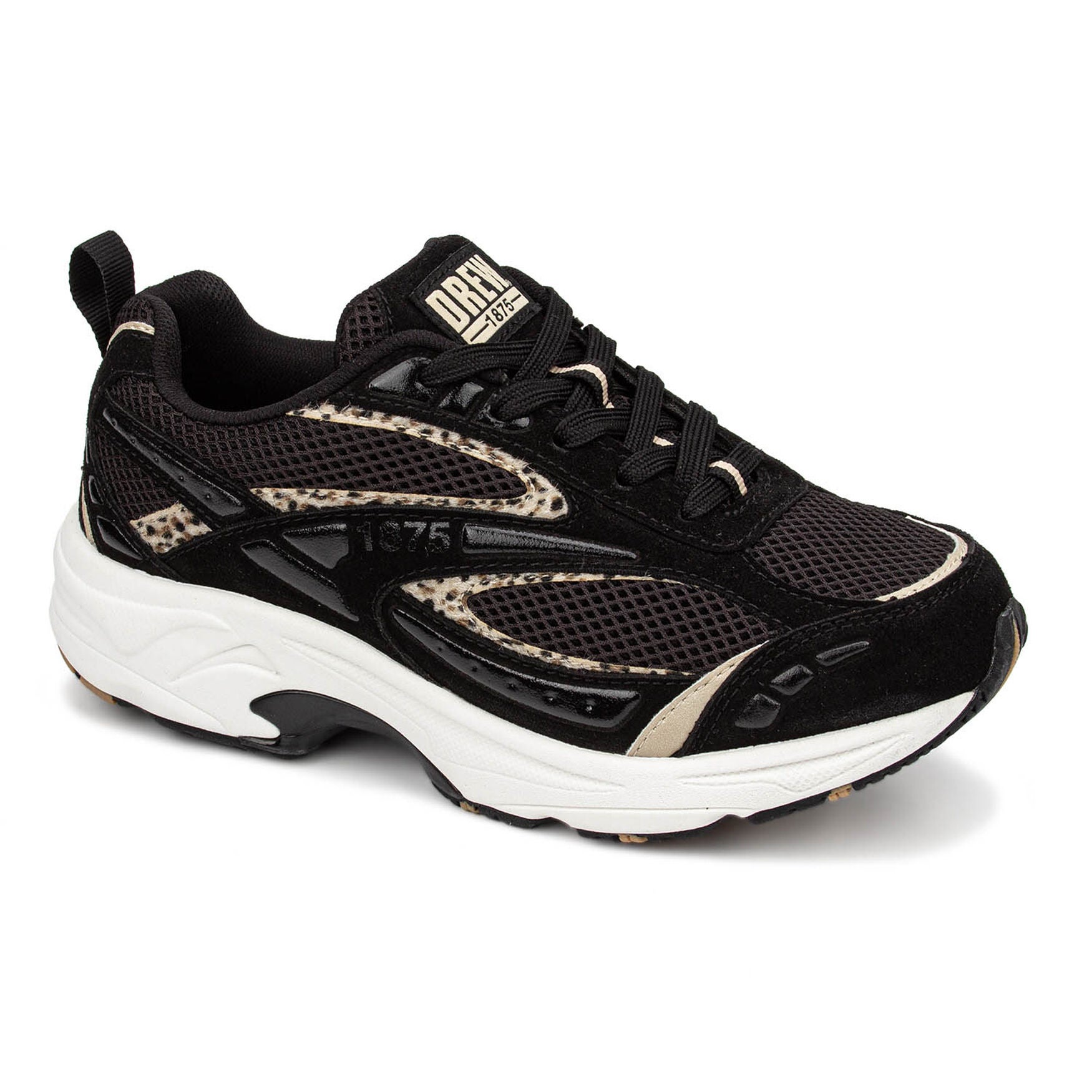 Fiona Arch Support Sneaker, BLACK LEOPARD, hi-res image number 0