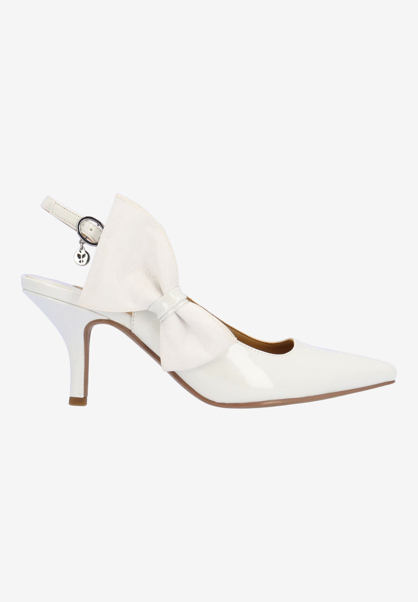 Rowin Slingback Pump, WHITE, alternate image number 4