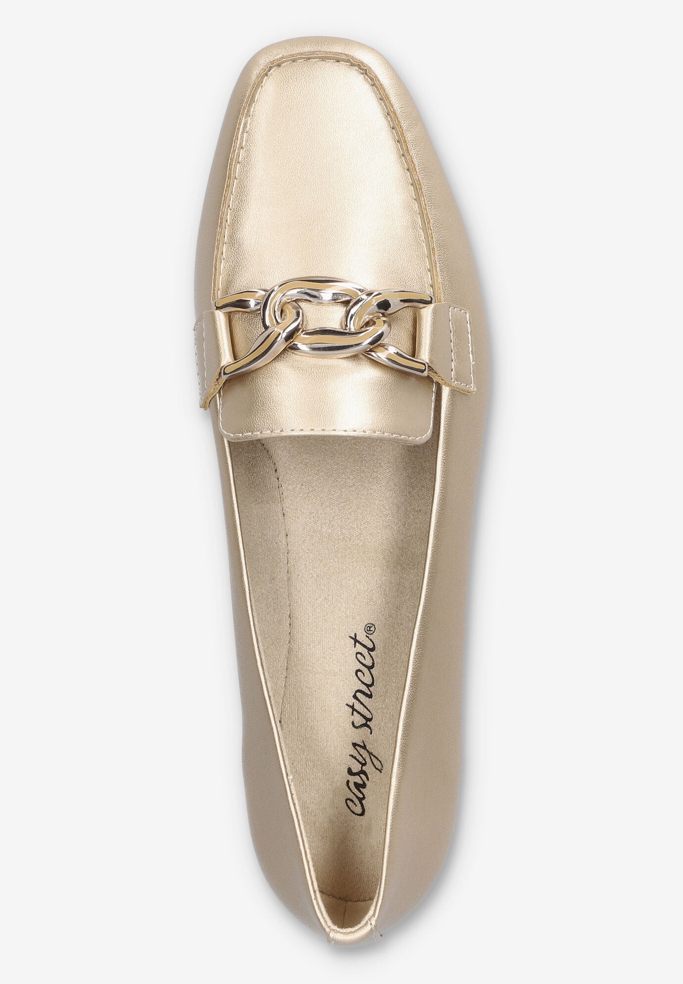 Femi Square Toe Flat, CHAMPAGNE, alternate image number 6