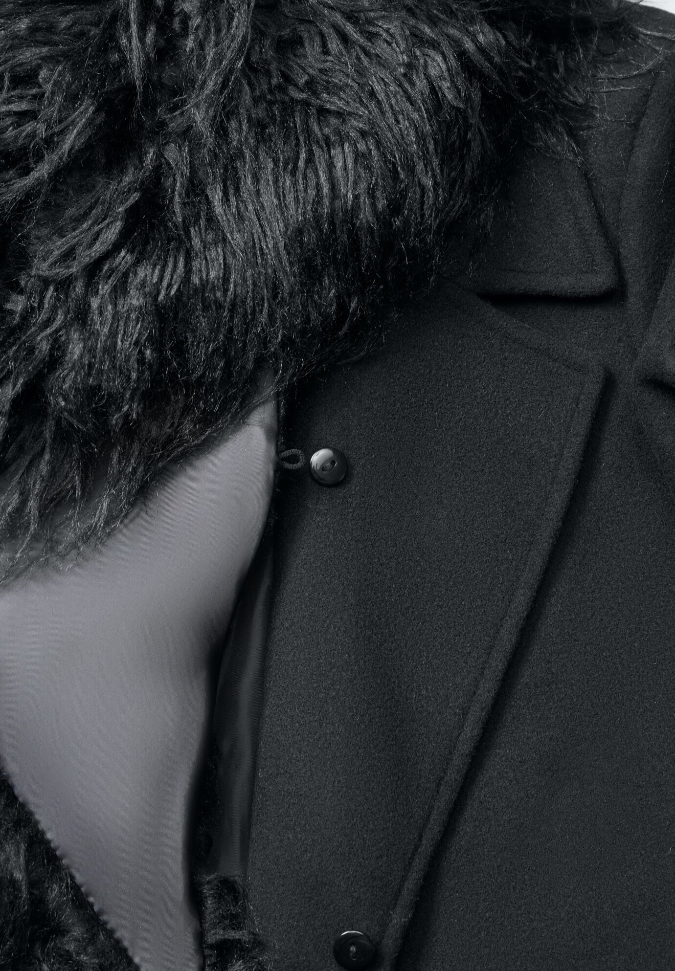 Short Wool Blend Coat, , alternate image number 3