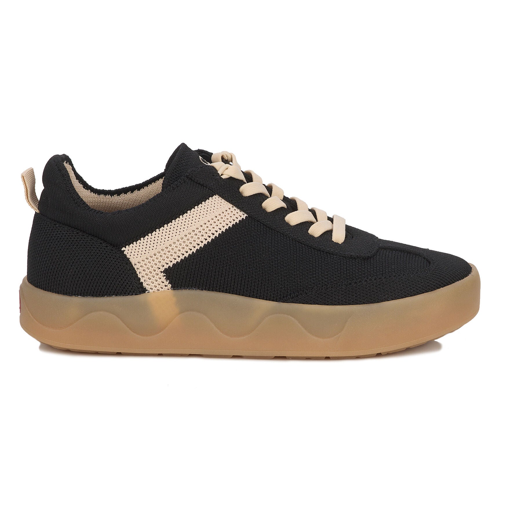 Stella Stretch Knit Sneaker, BLACK TAN, alternate image number 2