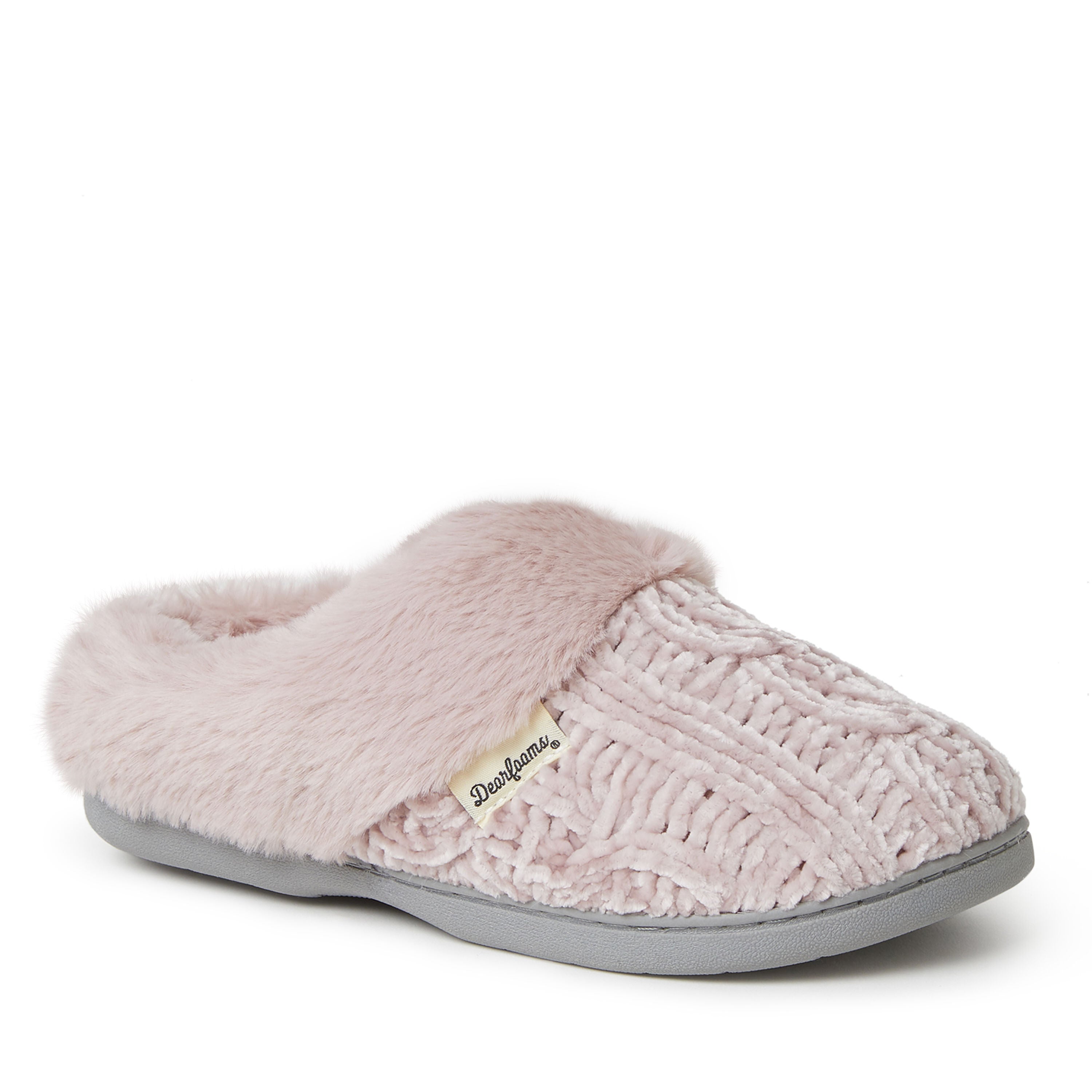Claire Cable Knit Chenille Clog, PALE MAUVE, hi-res image number 0