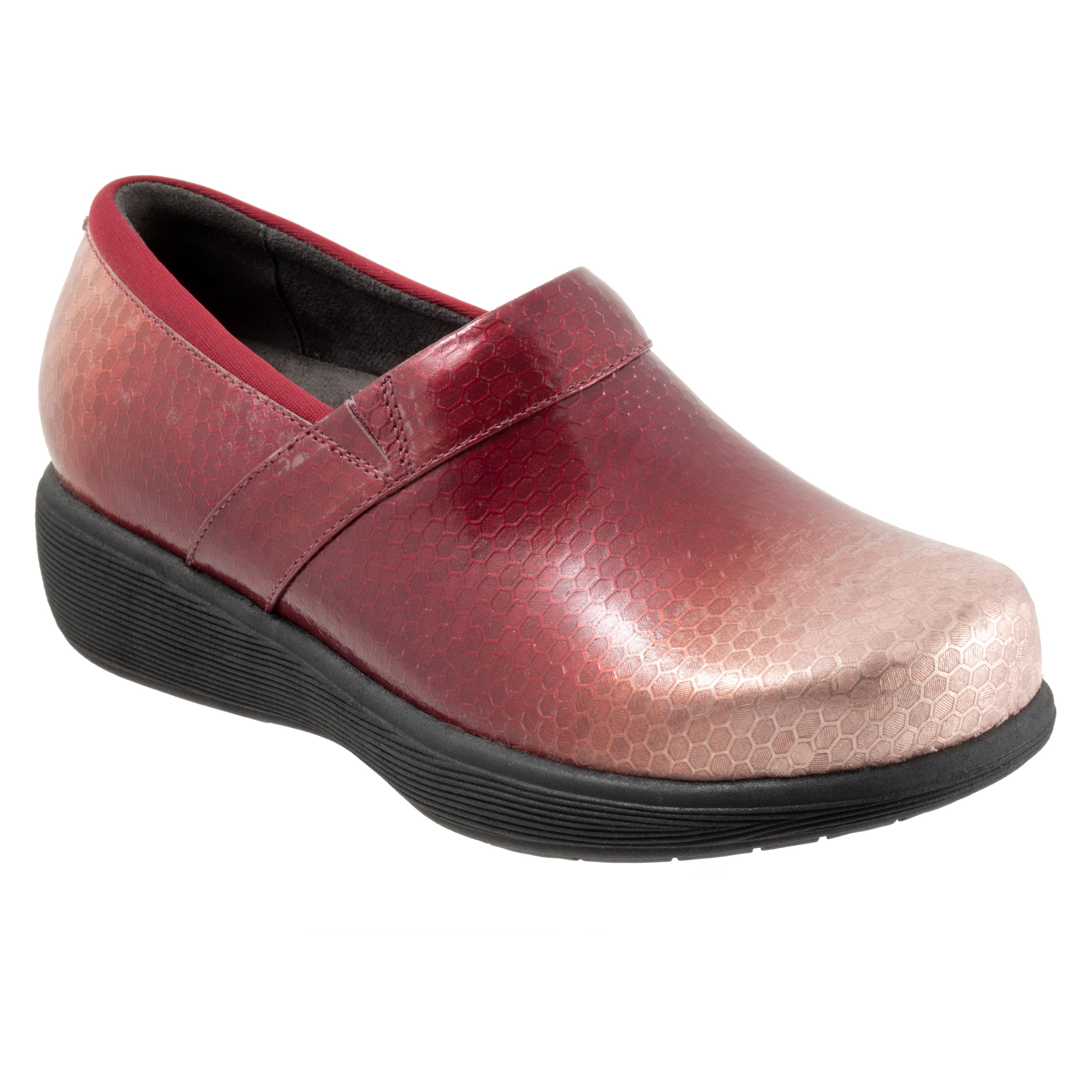Meredith Sport Clog, RED EMBOSSED, hi-res image number 0