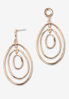 Oval Drop Earrings