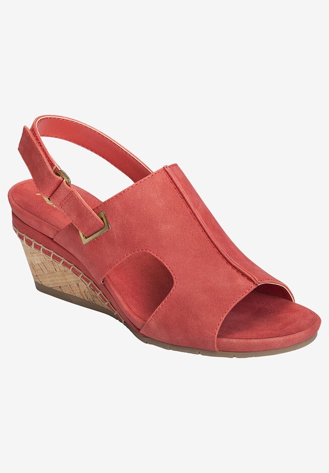 Pound Cake Wedge by A2 by Aerosoles®, CORAL, hi-res image number 0