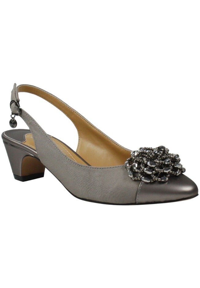 Melucy Pumps And Slings , PEWTER GROSGRAIN, hi-res image number null