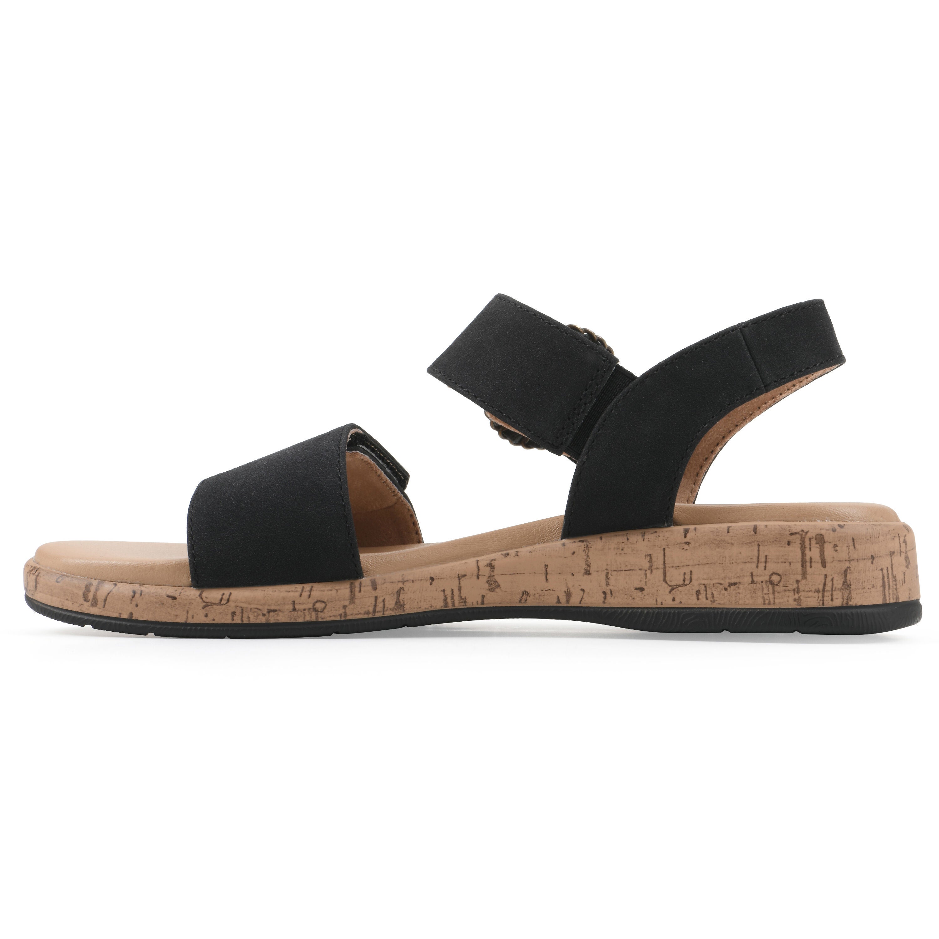 Bonique Dress Sandal, BLACK SUEDED SMOOTH, alternate image number 3