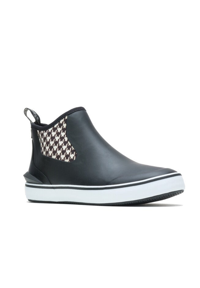 Rain Sneakers Booties, BLACK HOUNDSTOOTH, hi-res image number 0