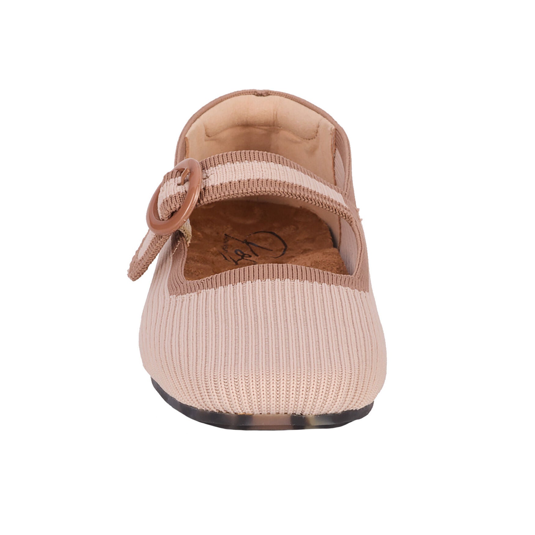 Naomi Mary Jane Stretch Flat, CREAM TAUPE KNIT, alternate image number 4