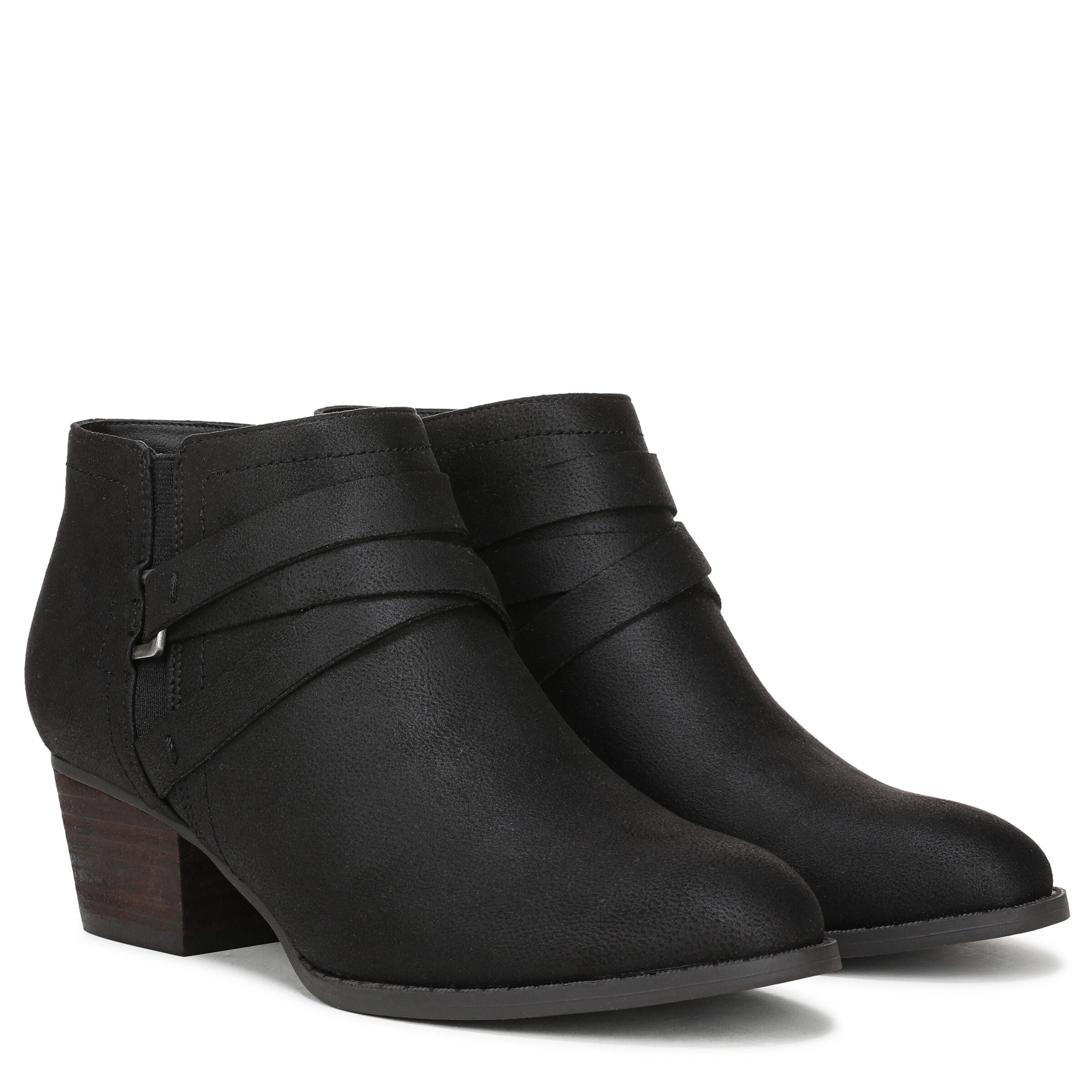 Bryce Ankle Bootie, BLACK FAUX LEATHER, alternate image number 2