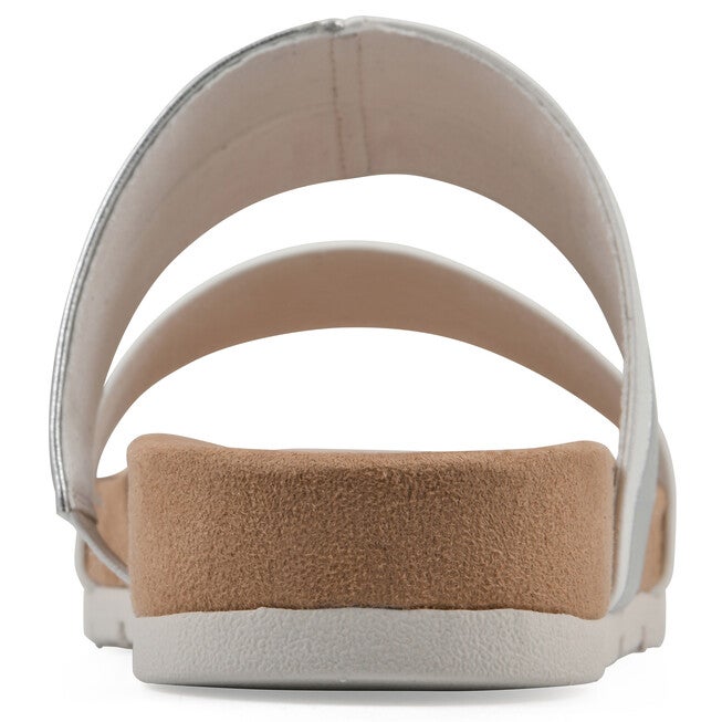 Tammy Slide Sandal, WHITE SMOOTH, on-hover image number 1