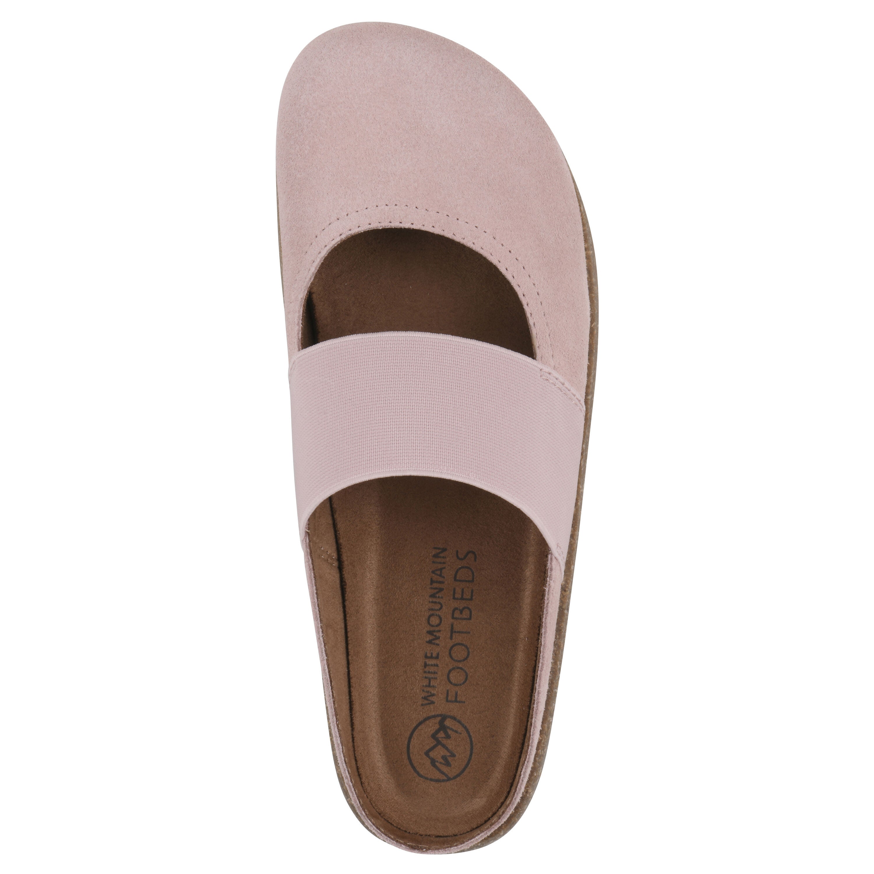 Bassi Mary Jane Footbeds Clog, BLUSH PINK SUEDE, alternate image number 4