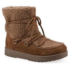 Isador Faux Sherpa Lace-Up Boot