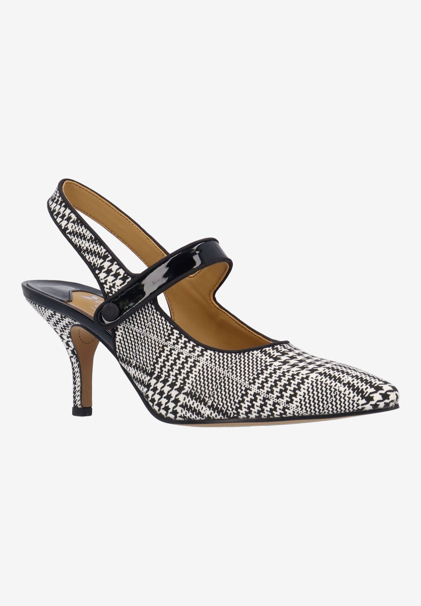 Jasira Sling Back Pump, BLACK WHITE, hi-res image number 0