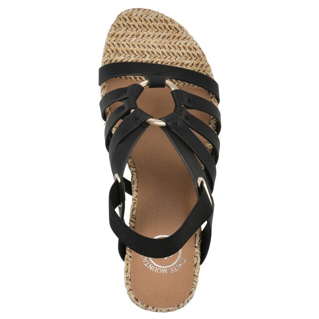 Ataps Wedge Sandal, BLACK SMOOTH, alternate image number 4