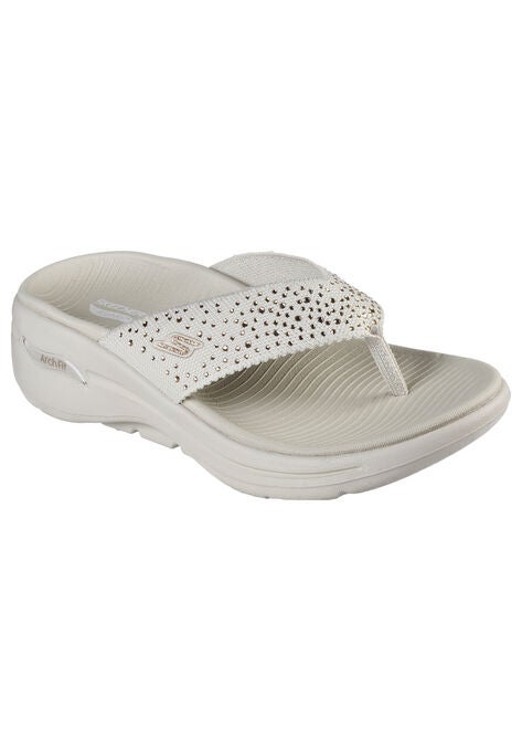 Skechers Go Walk Arch Fit Dazzle Sandal, NATURAL WIDE, hi-res image number null