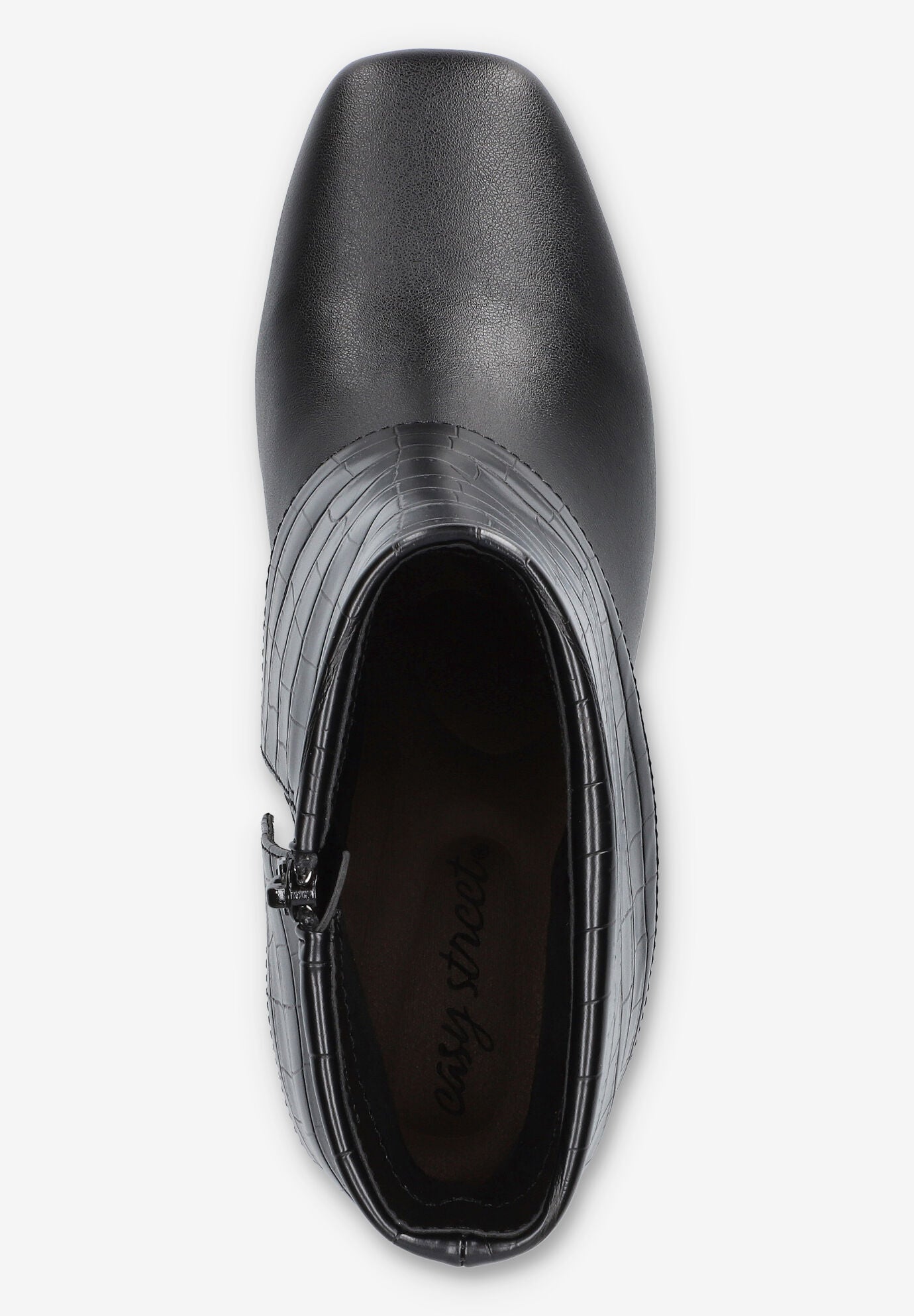 Sutton Sqaure Toe Ankle Boot, BLACK CROCO, alternate image number 6