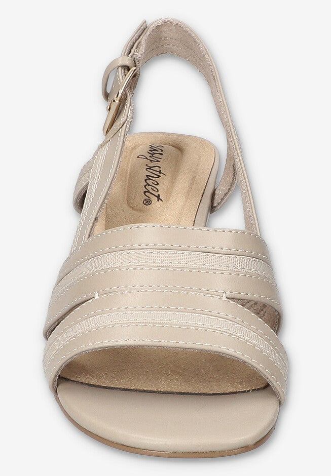 Meghan Slingback Heeled Sandal, MUSHROOM OATMEAL, on-hover image number 1