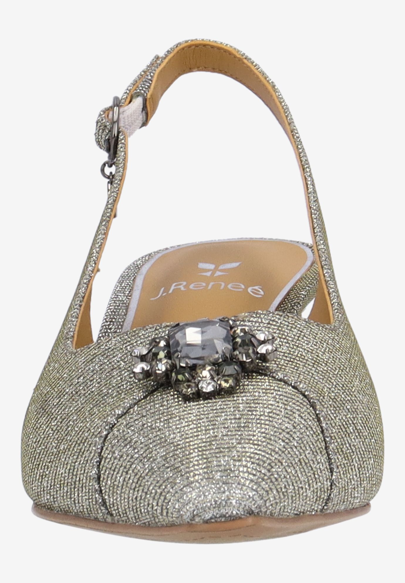 Brivella Sling Back Pump, PEWTER, alternate image number 2