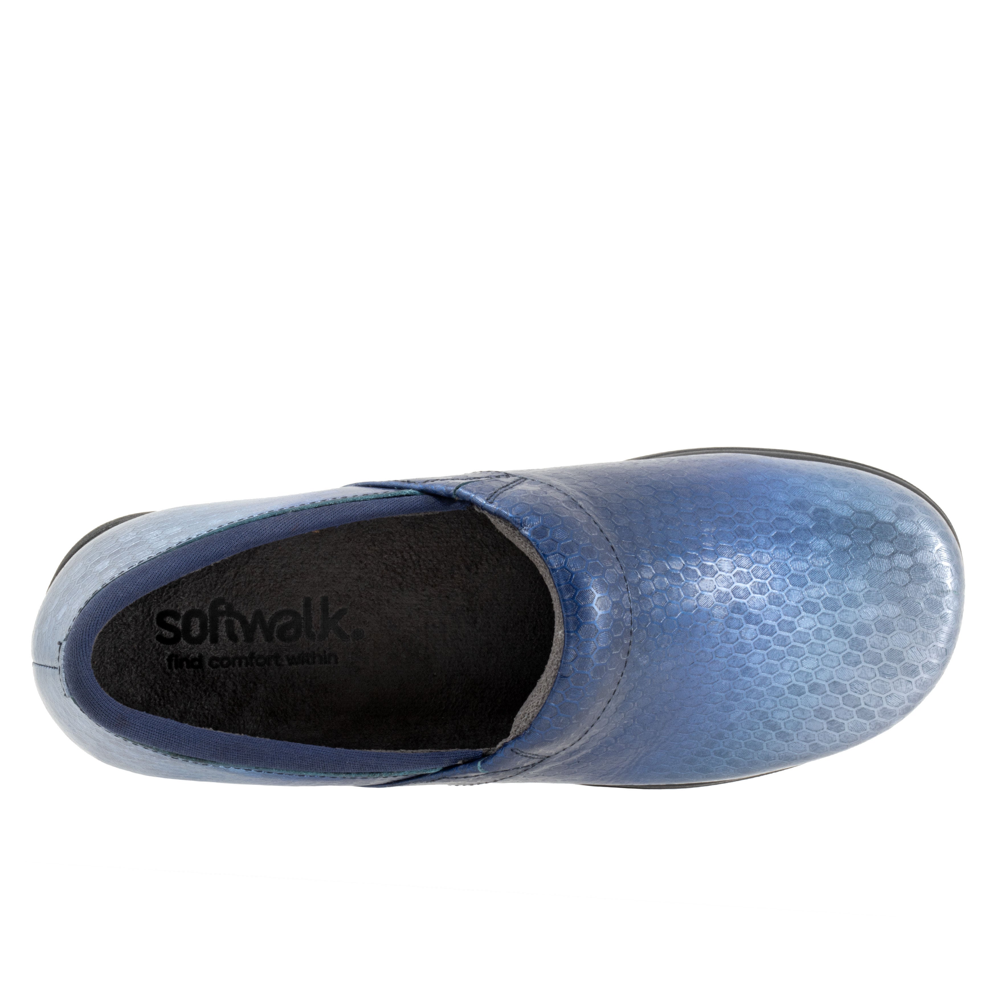 Meredith Sport Clog, BLUE EMBOSSED, alternate image number 3