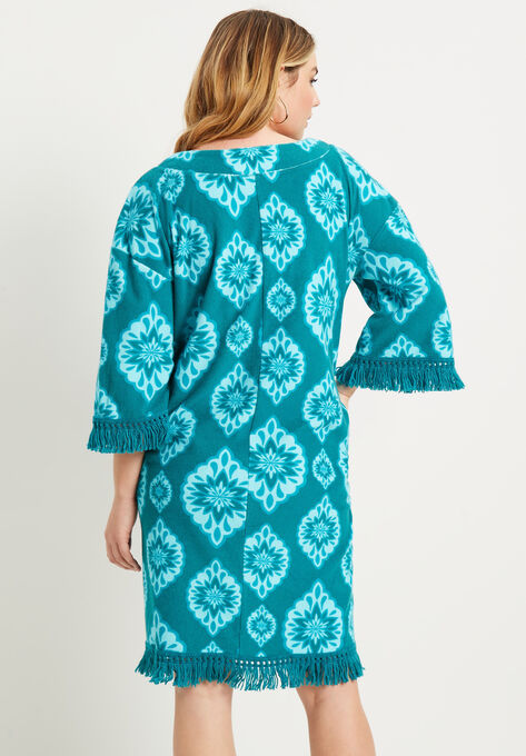 Boho Terry Boardwalk Shirtdress, , on-hover image number null
