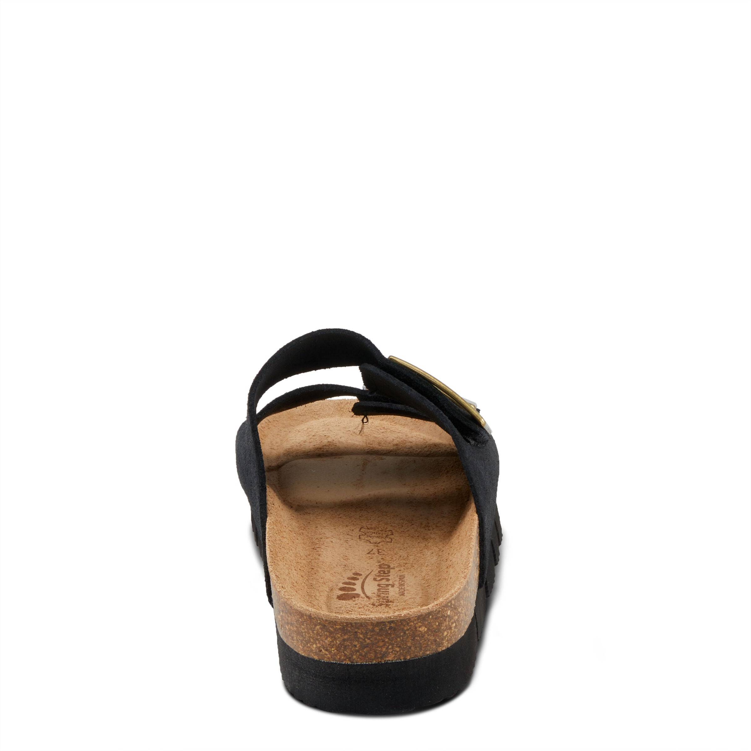 Nesconset Sandal, BLACK SUEDE, alternate image number 4