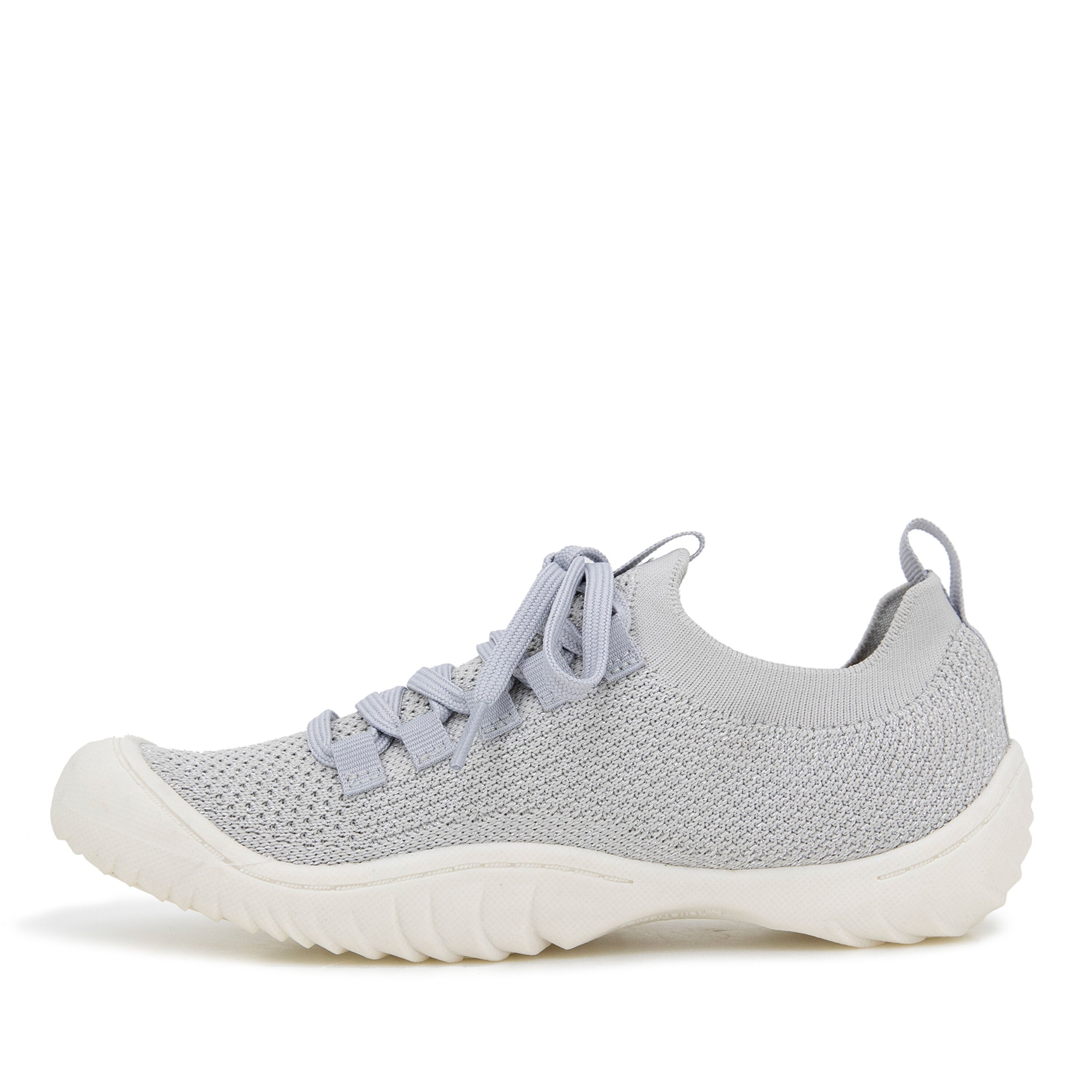 Brittney Slip-On Lace Up Sneaker, LIGHT GREY, alternate image number 3