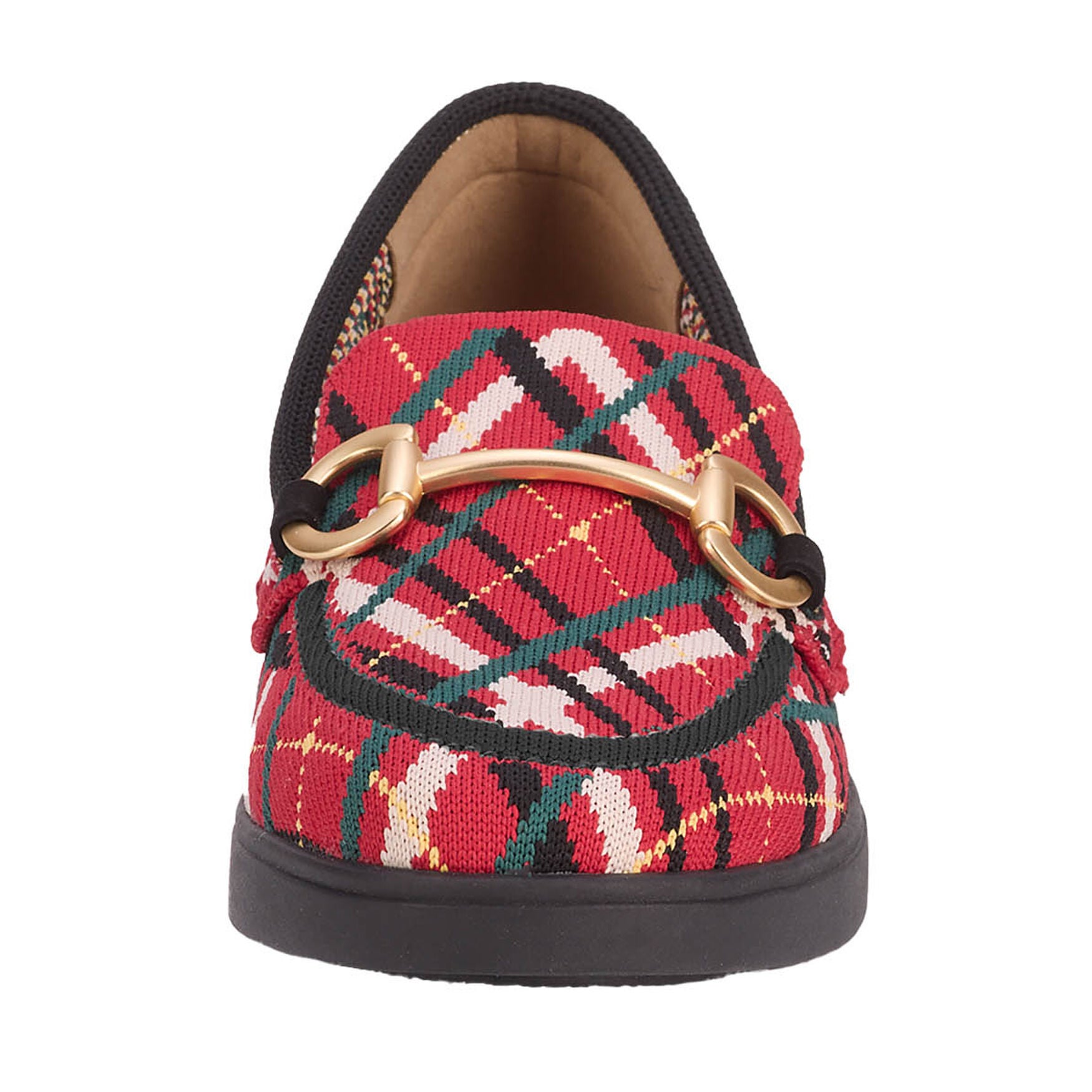Gwyneth Stretch Knit Loafer, TARTAN PLAID, alternate image number 4