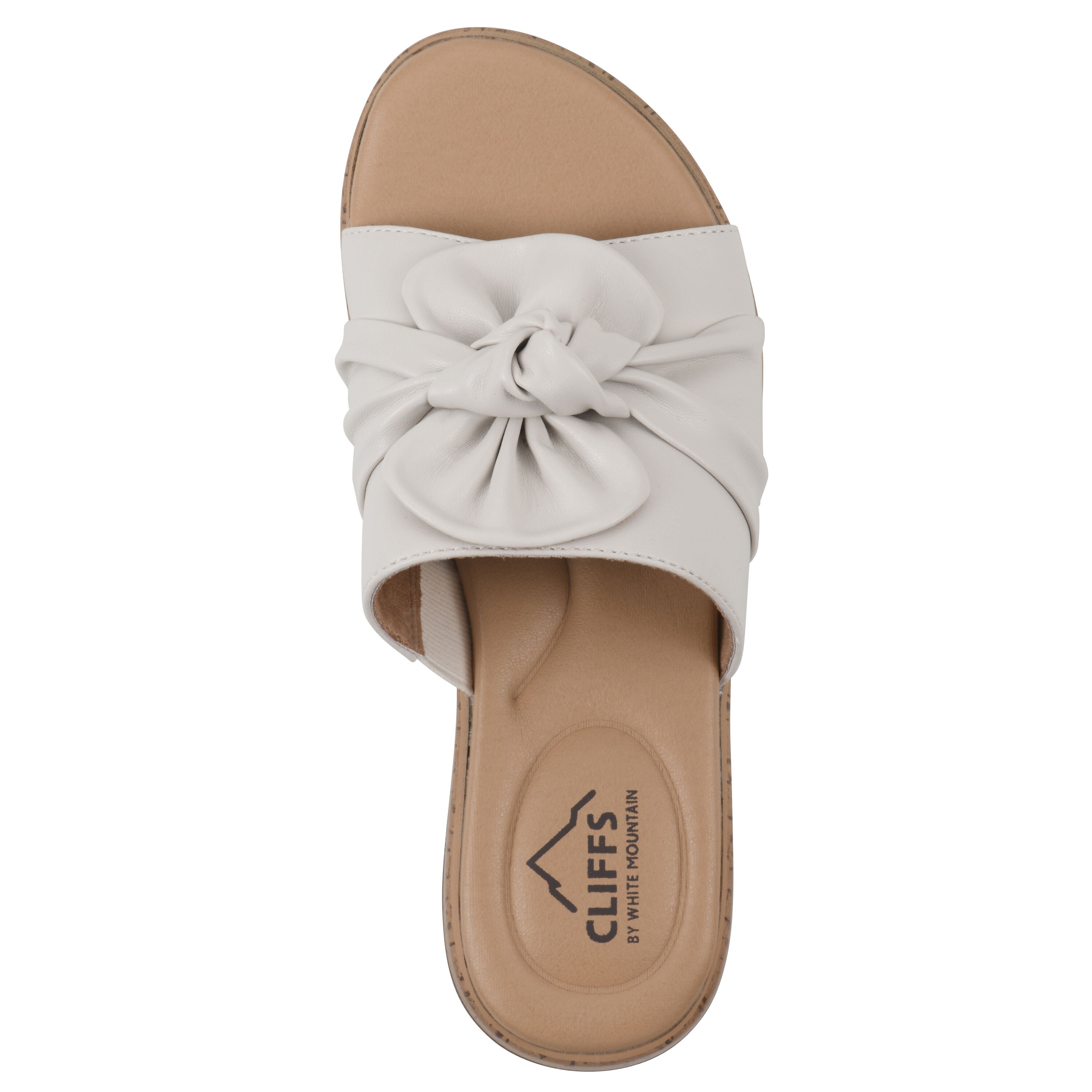 Bonelle Slide Sandal, OFF WHITE SMOOTH, alternate image number 4