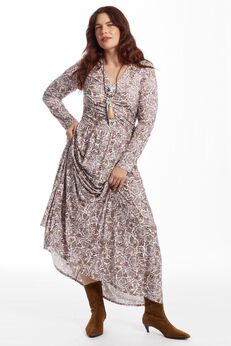 V Neck Maxi Dress