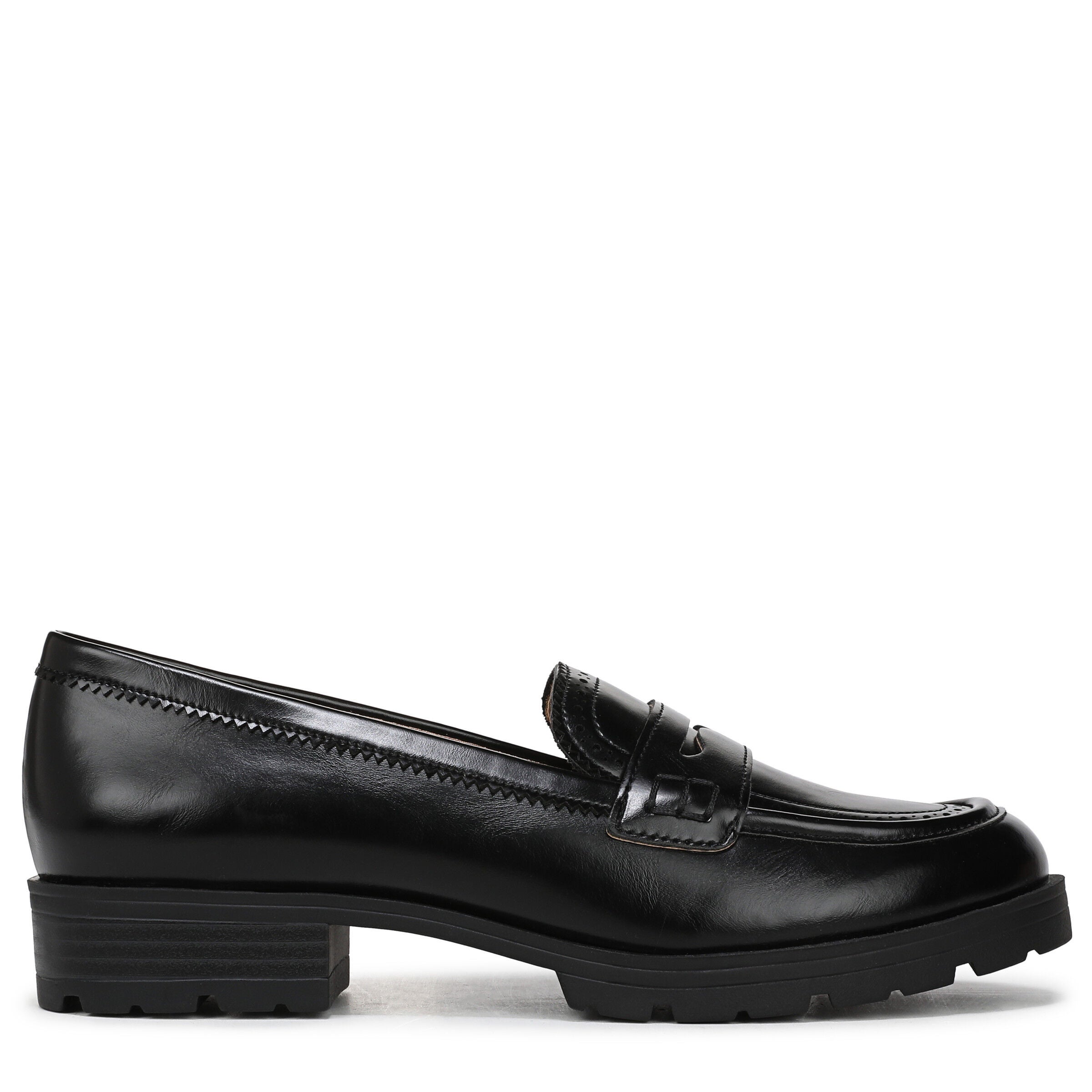 London 3 Pennyloafer, BLACK FAUX LEATHER, alternate image number 3