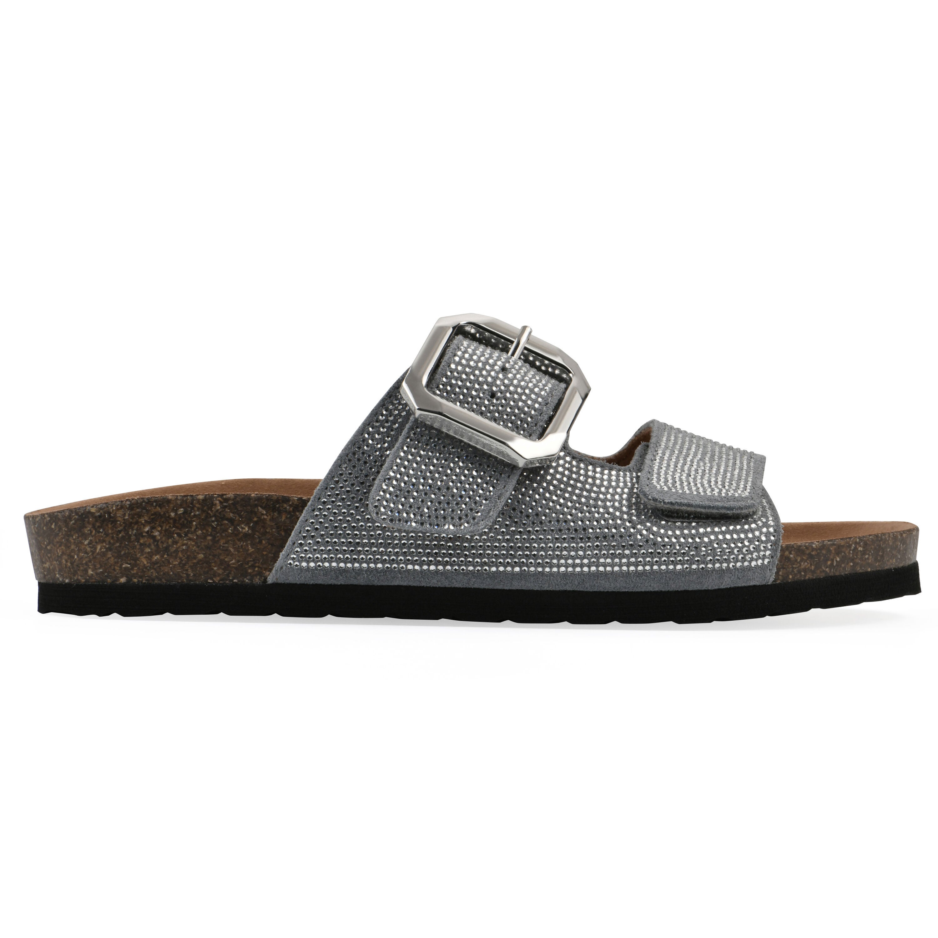 Granitas Footbeds Sandal, BLUE SUEDE, alternate image number 2