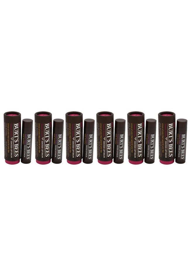 Burts Bees Tinted Lip Balm 6Pk, SWEET VIOLET, hi-res image number null