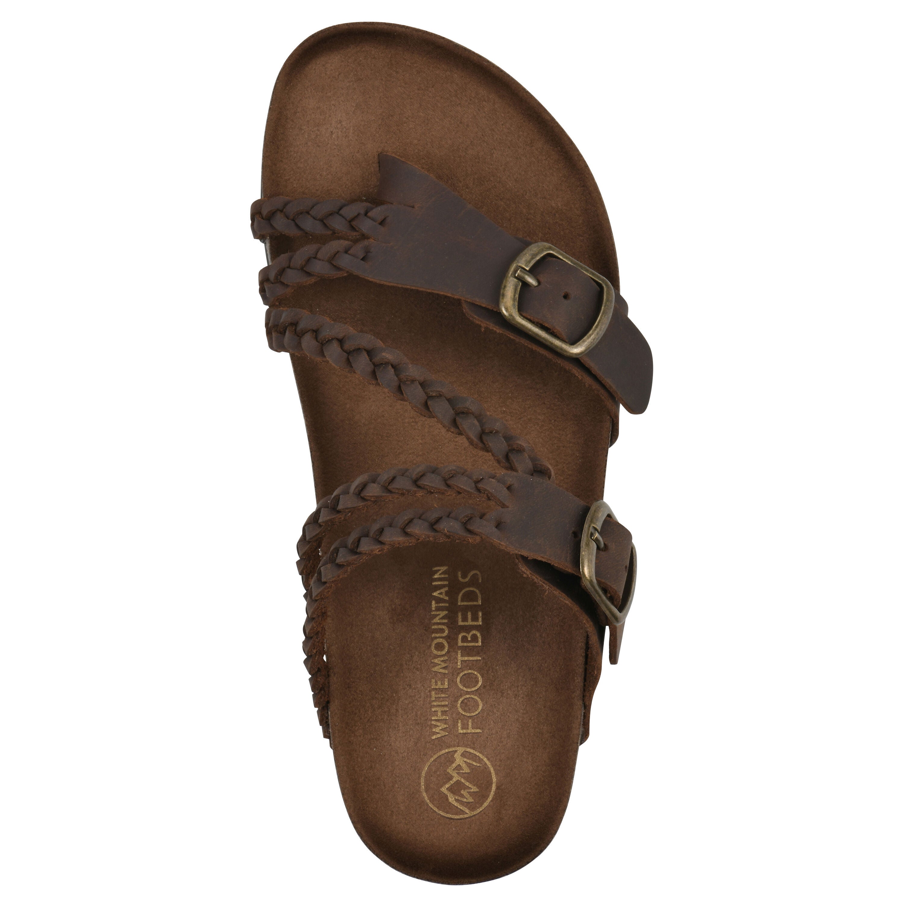 Haziest Footbeds Sandal, BROWN LEATHER, alternate image number 4