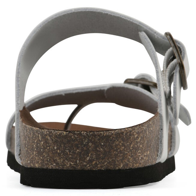 Grams Footbeds Sandal, WHITE LEATHER, on-hover image number 1