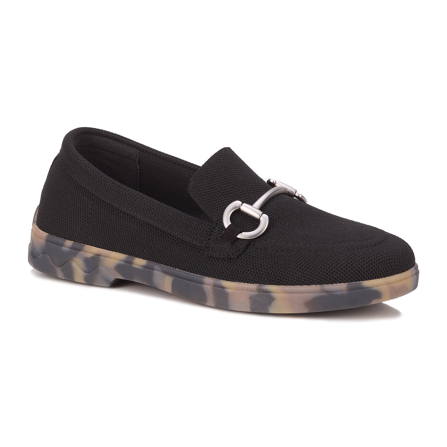 Gwyneth Stretch Knit Loafer, BLACK, on-hover image number 1