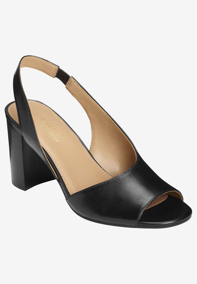 Up High Sling by Aerosoles®, BLACK LEATHER, hi-res image number 0