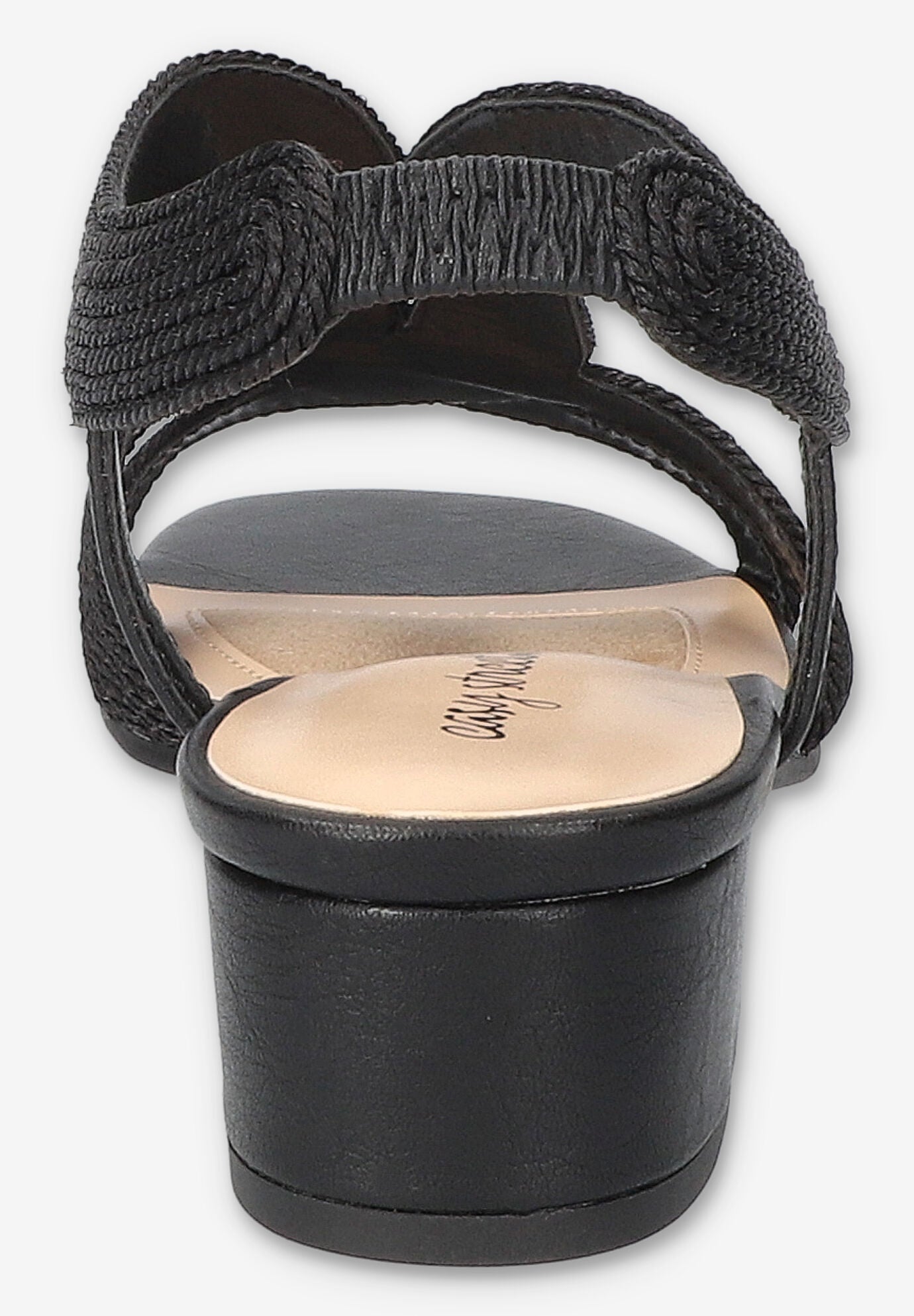 Festival Block Heel Sandal, BLACK WOVEN, alternate image number 3