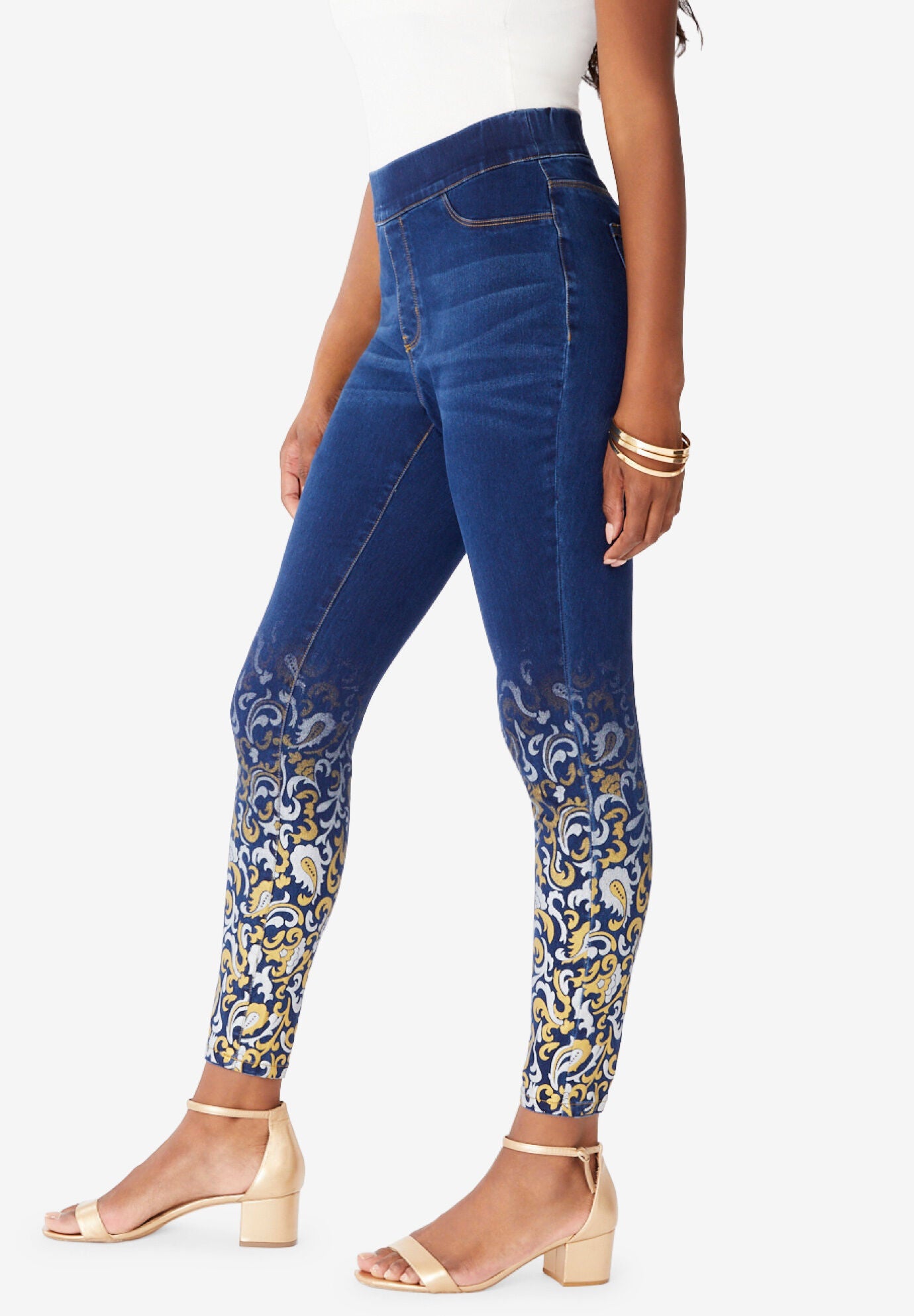 woman within jeggings