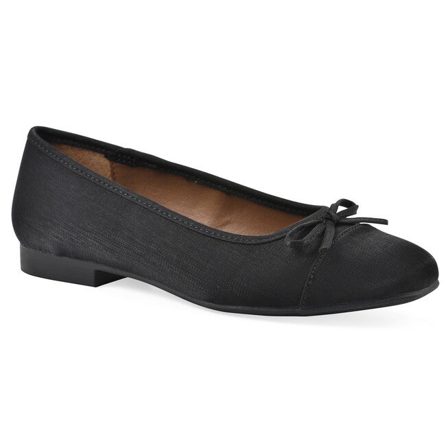 Bocci Ballet Flat - WIDE, BLACK SHIMMER, hi-res image number 0