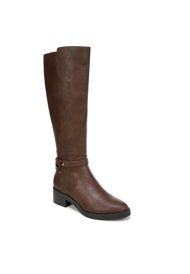 Berkley Tall Wide Calf Boot, TAN FAUX LEATHER, hi-res image number 0