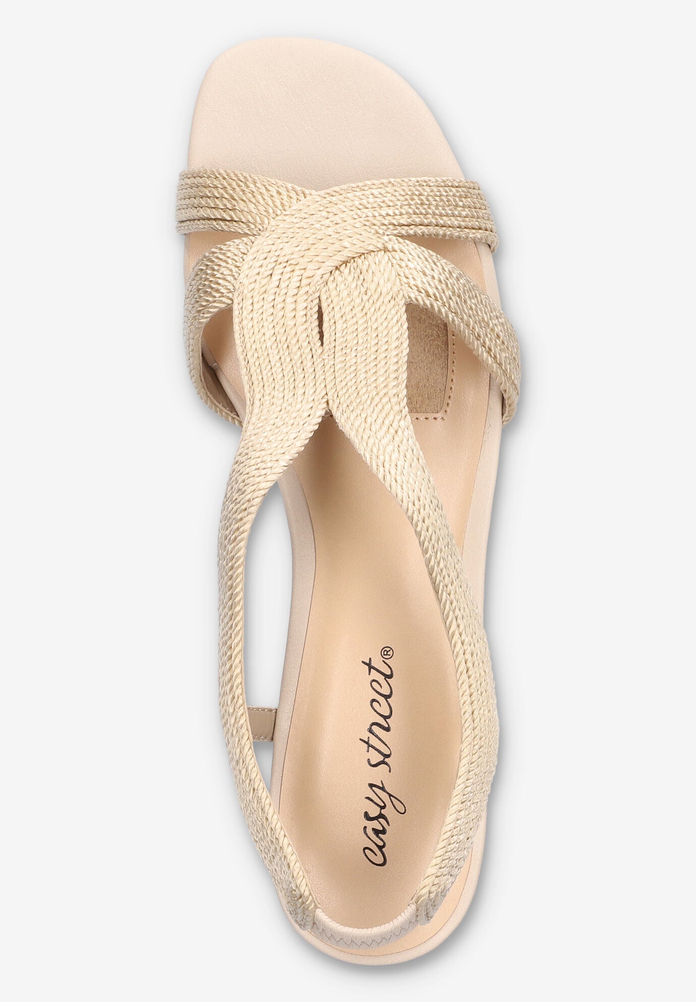 Festival Block Heel Sandal, BEIGE WOVEN, alternate image number 6