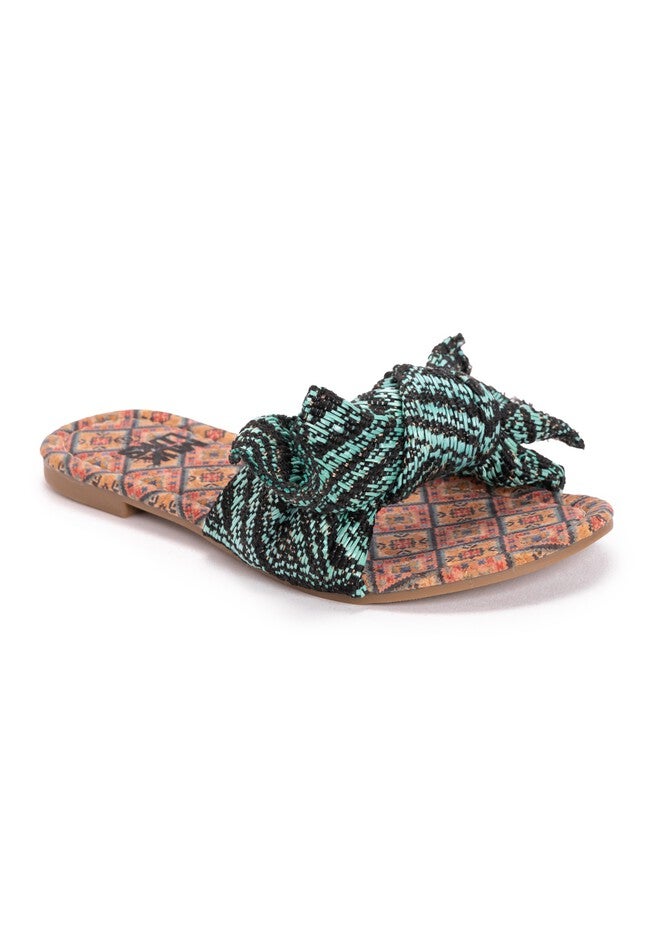 Mukluks Trysta Sandals, TURQUOISE, hi-res image number null